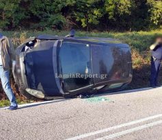 Τροχαίο με εγκλωβισμό στην εθνική οδό Λαμίας – Καρπενησίου