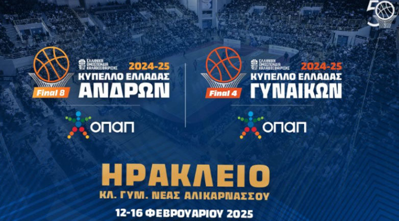 Μπάσκετ: Στο Ηράκλειο το final-8 ανδρών και το final-4 γυναικών