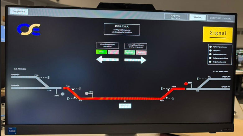 ΟΣΕ: Σύστημα Επιτήρησης Κυκλοφορίας στη γραμμή Aθήνα – Άγιοι Ανάργυροι