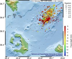ΕΚΠΑ: Η τελευταία έκθεση για Σαντορίνη και Αμοργό – Πάνω από 90 σεισμοί έγιναν την Πέμπτη