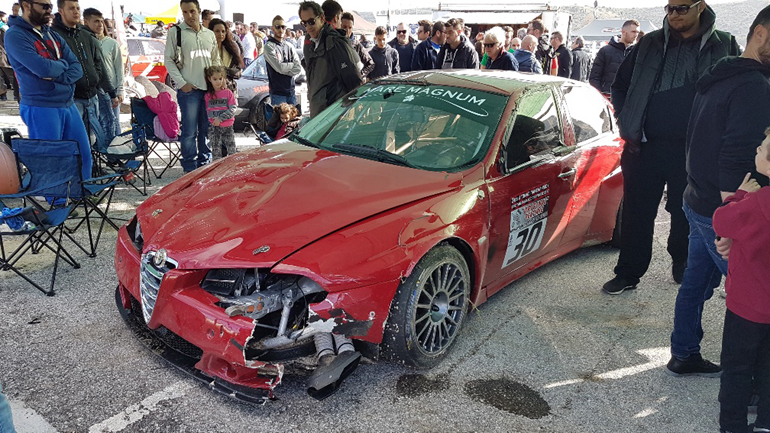 Η ζημιά στην Alfa Romeo του Σολδάτου