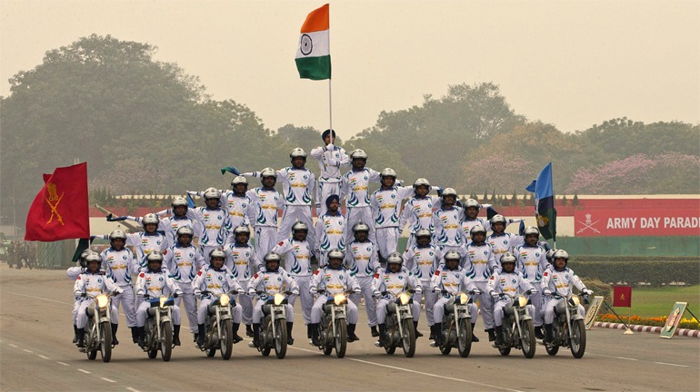 Γιορτή των ενόπλων δυνάμεων στην Ινδία