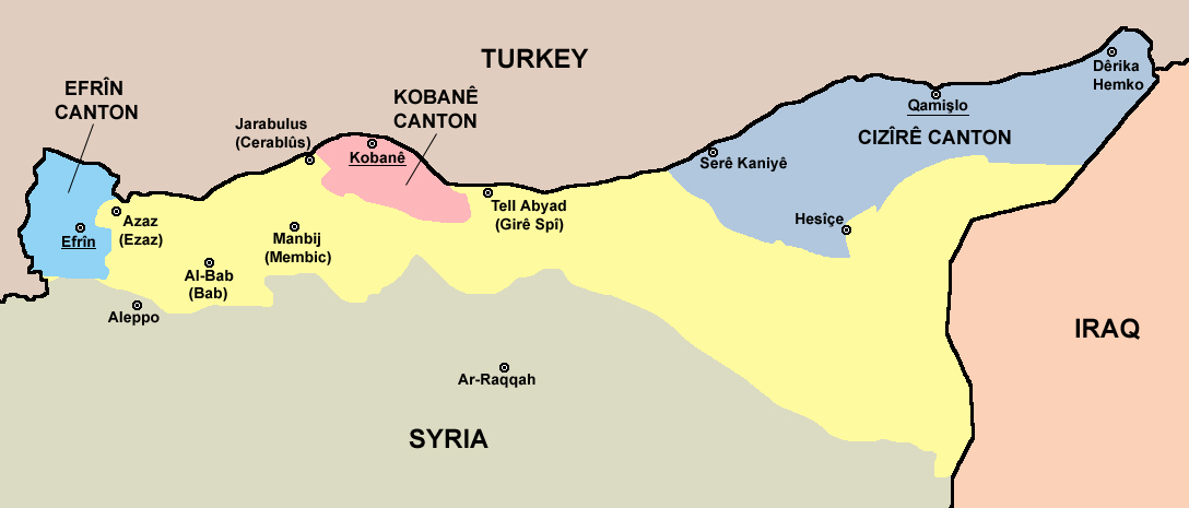 Τα εδάφη της Rojava