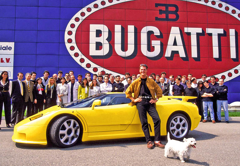 Ο Michael Schumacher ήταν κάτοχος μίας Bugatti EB110...