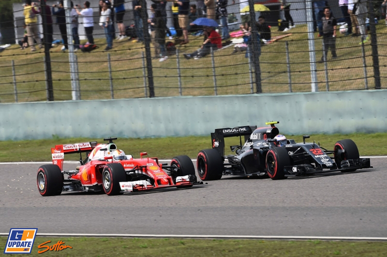 Η Ferrari κατέκτησε μία 2η και μία 5η θέση με τους Vettel και Raikkonen αντίστοιχα.