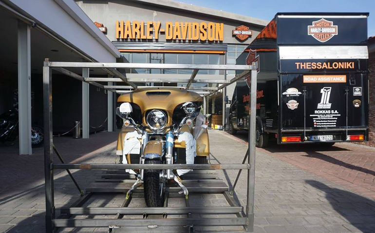 Η παραλαβή έγινε από την Harley Davidson Θεσσαλονίκης...