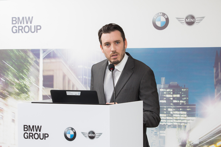 Ο επικεφαλής εποικοινωνίας του BMW Group Hellas Κωνσταντίνος Διαμαντής...