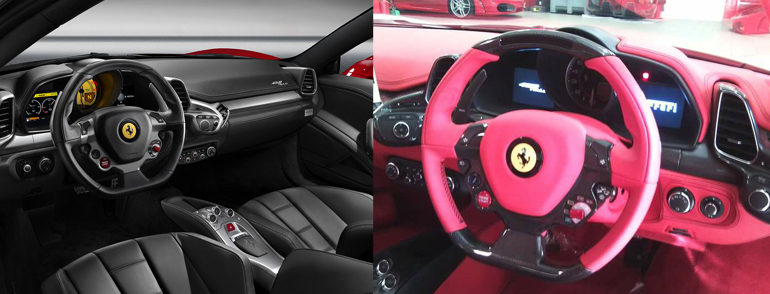 Εσωτερικό από Ferrari 458 Italia...