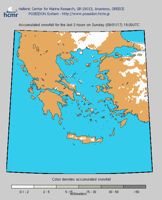 Το απόγευμα της Κυριακής ο χιονιάς έχει υποχωρήσει σχεδόν από όλη τη χώρα