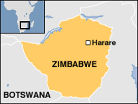 Χάρτης της Ζιμπάμπουε