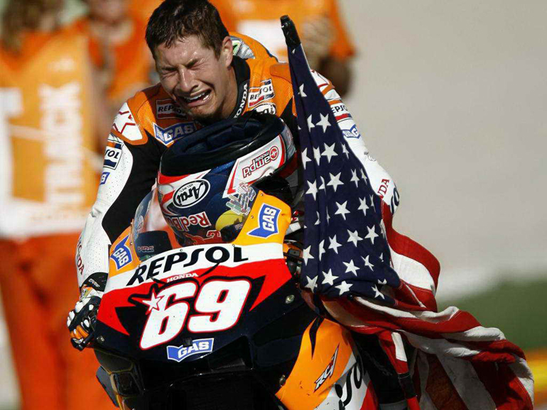 Η στιγμή που στέφεται πρωταθλητής motoGP 2006 ήταν και η μοναδική που τον είδαμε να κλαίει στην καριέρα του