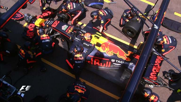  Τα πιτ στοπ έπαιξαν το ρόλο τους στο να τερματίσει ο Ricciardo στην 3η θέση και ουσιαστικά να βρεθεί εμπρός από τους Verstappen και Bottas 