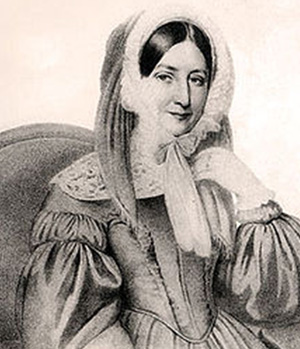 Ρωξάνδρα Στούρτζα (Λιθογραφία από τη συλλογή του πρίγκιπα Anatole Gagarine)