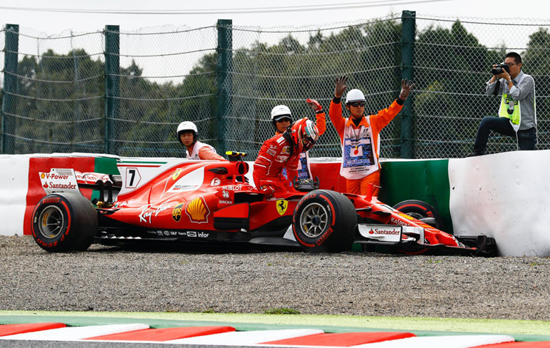 Άτυχος ο Kimi Raikkonen που είχε έξοδο με την Ferrari