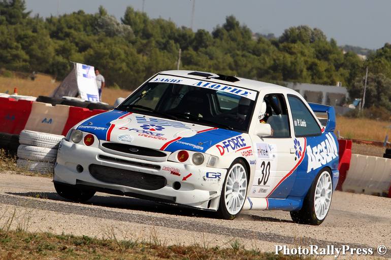 Ο Σάκης Λιώρης με Ford Escort WRC