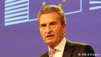 Ο Επίτροπος Προϋπολογισμού Έτινγκερ ζητά σεβασμό στις θεμελιώδεις αρχές της Ευρώπης