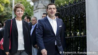  Aλέξης Τσίπρας και Όλγα Γεροβασίλη μετά τις εκλογές του Σεπτεμβρίου 2015