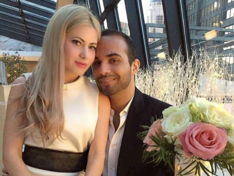 O Τζορτζ Παπαδόπουλος παντρεύτηκε τη Σιμόνα Μαντζιάντε στο Σικάγο τον Μάρτιο του 2018
