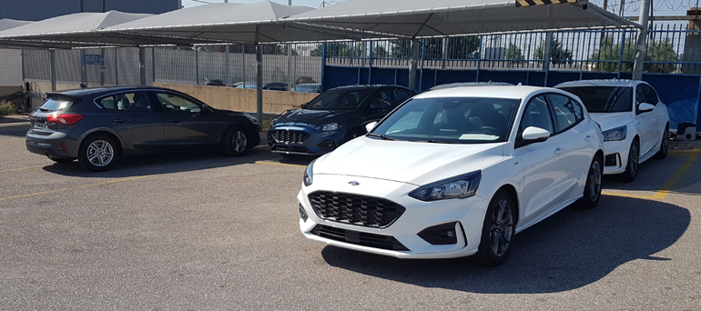 Τα καινούργια Ford Focus στις εγκαταστάσεις της SARMED (logistics)