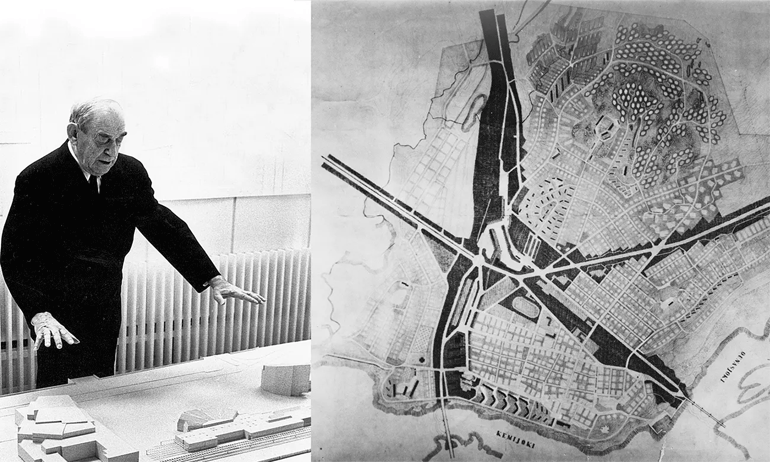 Ο αρχιτέκτονας Αλβάρ Άαλτο και το σχέδιο της πόλης