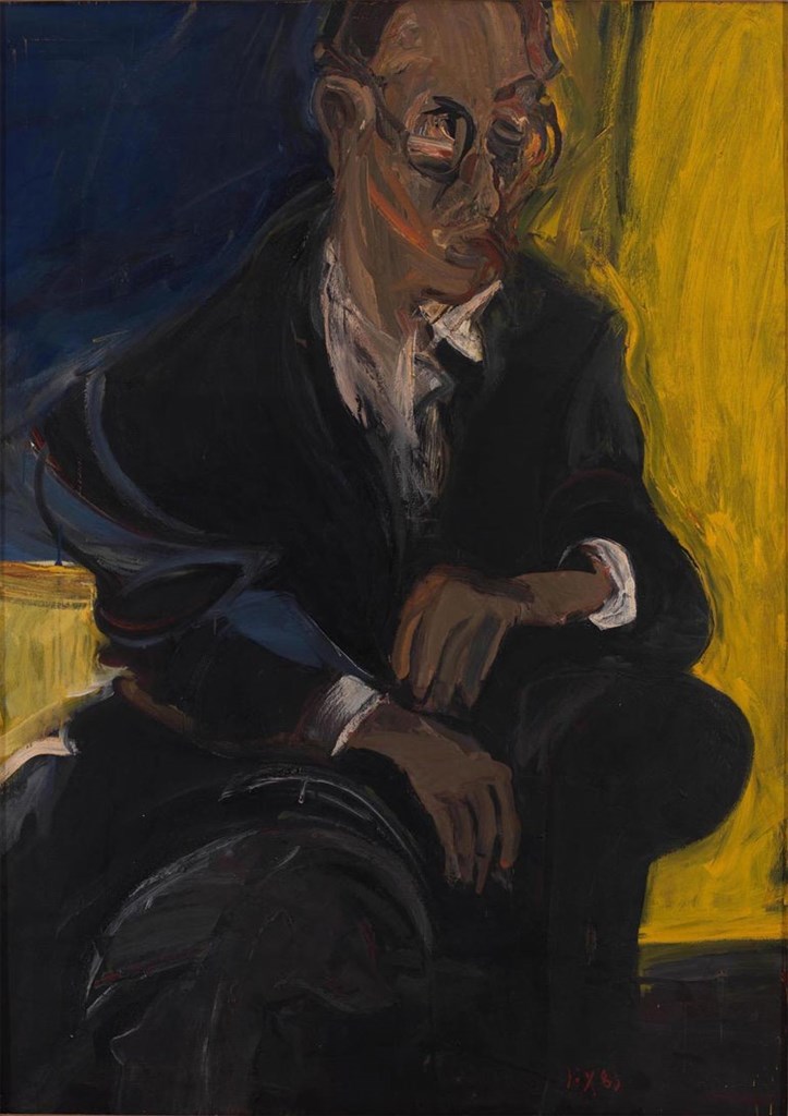 Χαρβαλιάς Γιώργος - K.P. Kavafis, 1983, oil on canvas, 140x110