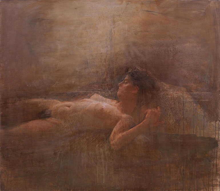  Ζησίου Μιχάλης - Nude, 1992, oil on canvas 100x100