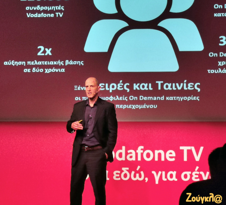 Ο κ. Άρης Γεωργόπουλος, Εμπορικός Διευθυντής Καταναλωτικών Προϊόντων της Vodafone Ελλάδας