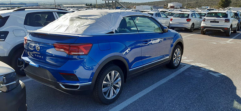 Το VW T-Roc cabrio στα logistics της ελληνικής εταιρείας...