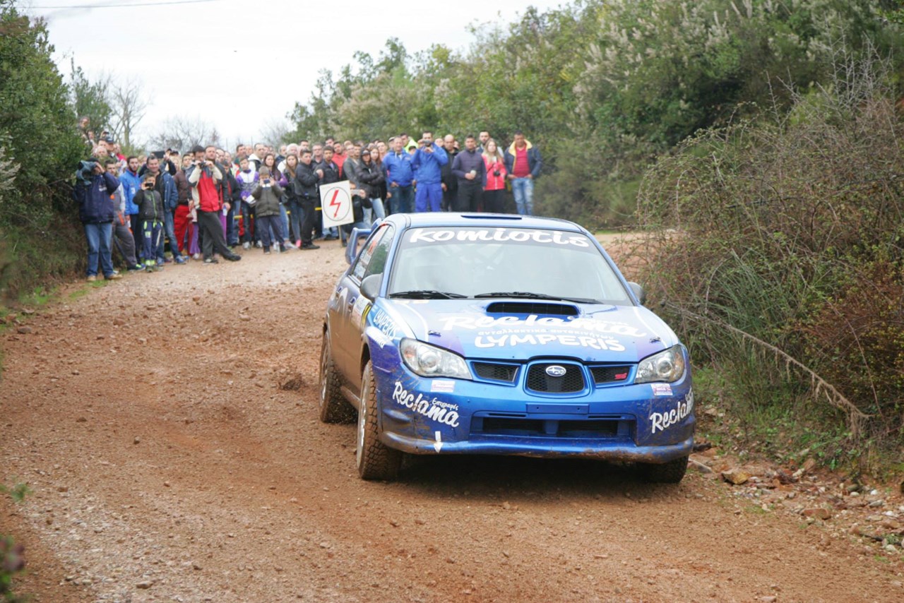 O Ανδρεάς Κομιώτης με Subaru Impreza...