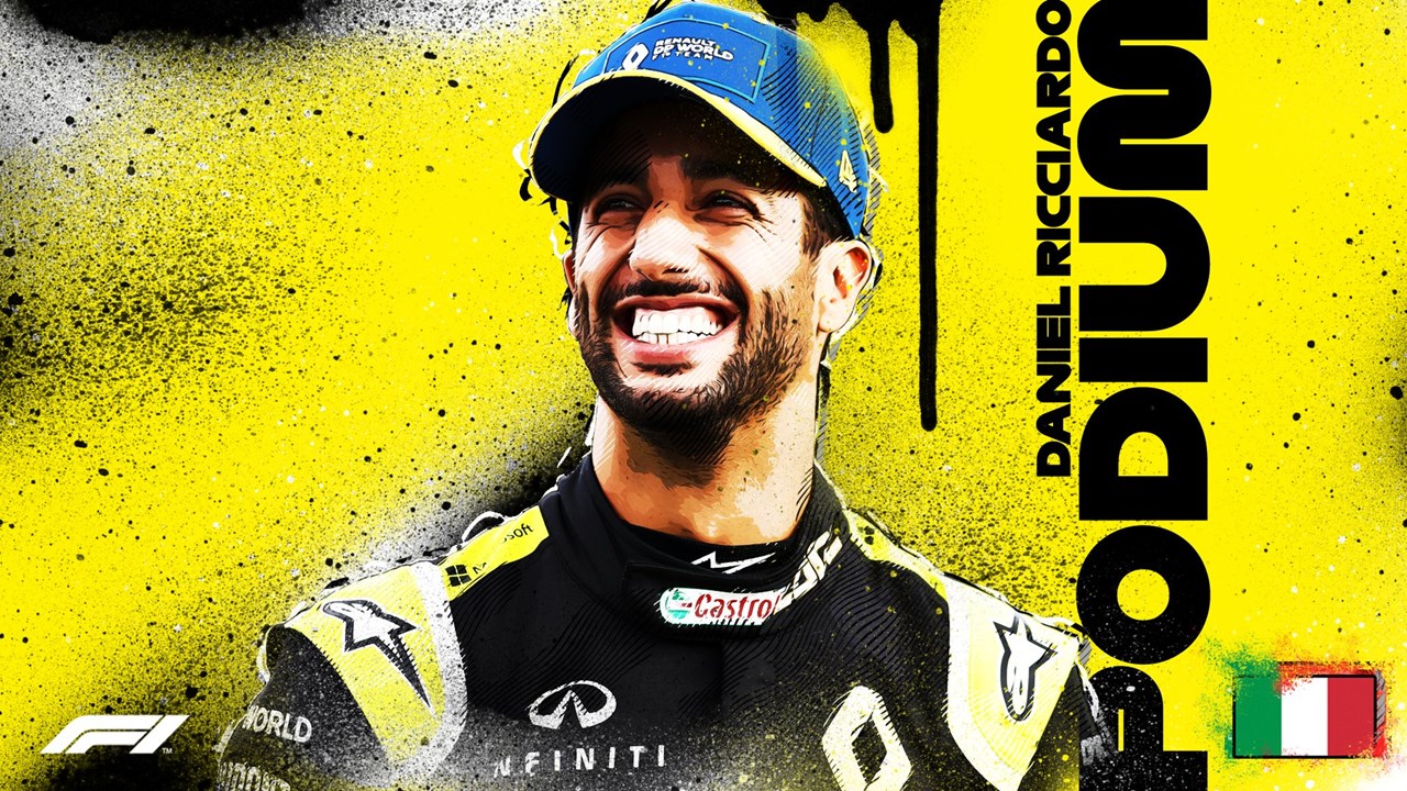 Δεύτερη φετινή θέση στο βάθρο για τον Daniel Ricciardo με Renault