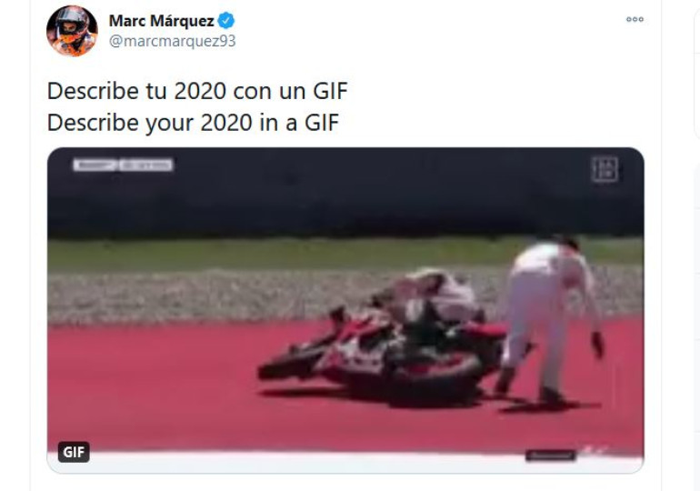 Περιγράψτε το 2020 με ένα GIF... by Marc Marquez!
