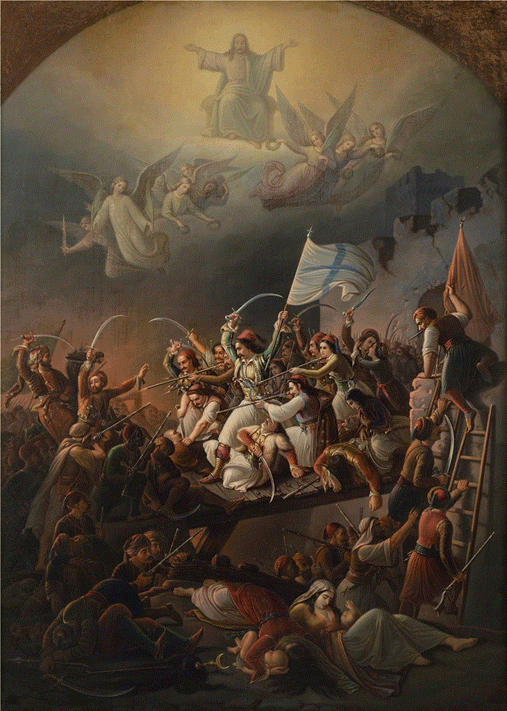 Θεόδωρος Βρυζάκης (1814-1878), Η Έξοδος του Μεσολογγίου, 1853, Λάδι σε μουσαμά αρ. έργου 5446 / Theodoros Vryzakis (1814-1878), The Exodus from Missolonghi, 1853 Oil on canvas, inv. no. 5446