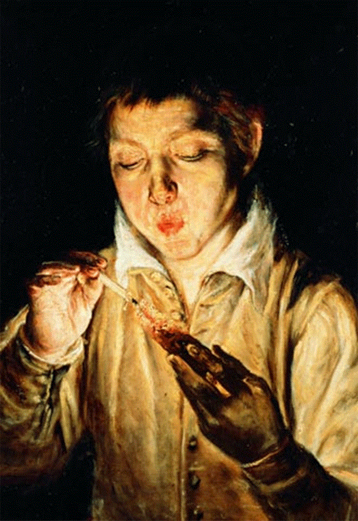 «Αγόρι που ανάβει κερί», 1570
