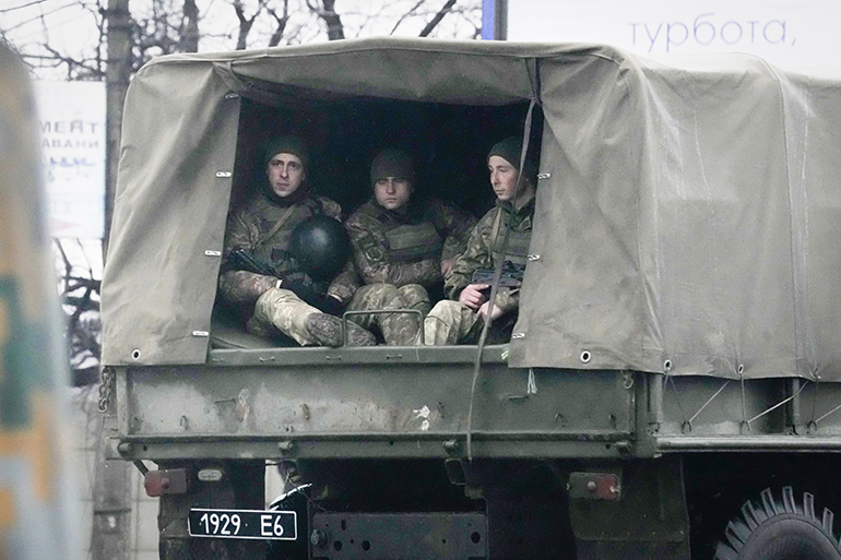 Οι ουκρανοί στρατιώτες.