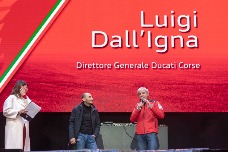 Claudio Domenicali και Gigi Dal'Igna στη σκηνή