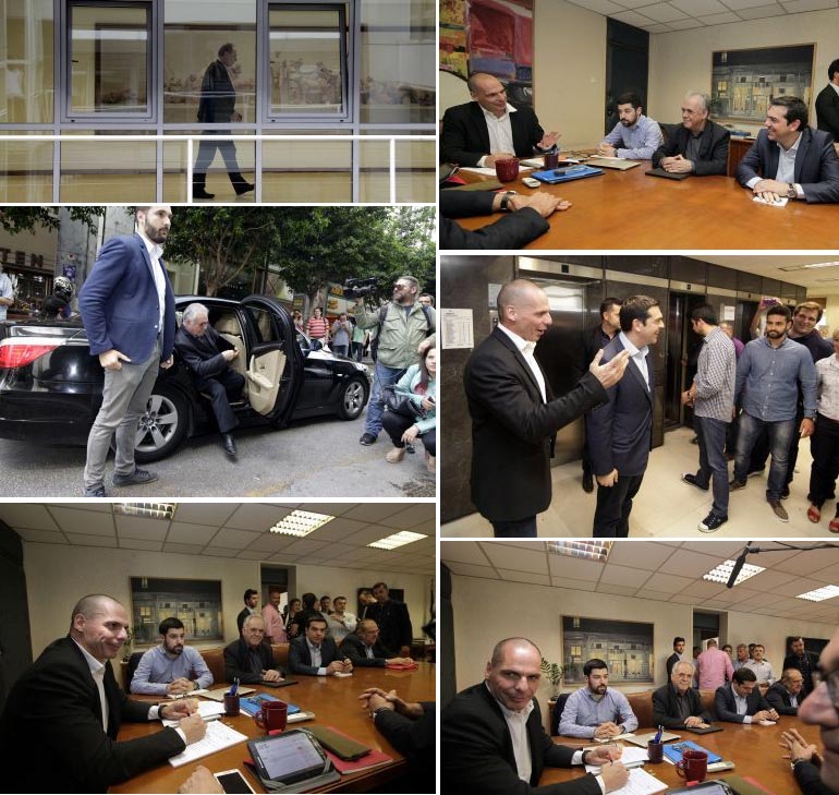 Στιγμιότυπα από τη σύσκεψη, (EUROKINISSI/ΓΙΩΡΓΟΣ ΚΟΝΤΑΡΙΝΗΣ)
