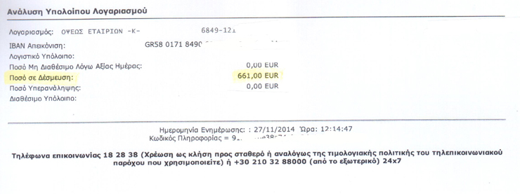 Ακριβώς το ίδιο ποσό που δέσμευσε και τρίτη τράπεζα!!!