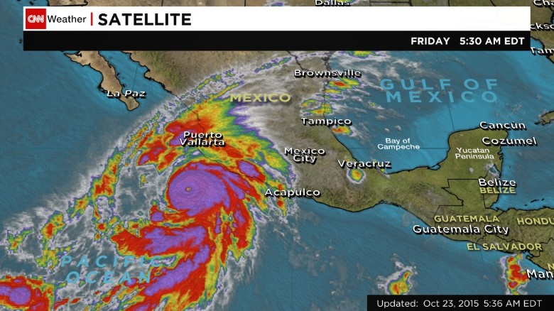 Ο τυφώνας «Πατρίτσια» προσεγγίζει τις ακτές του Μεξικού