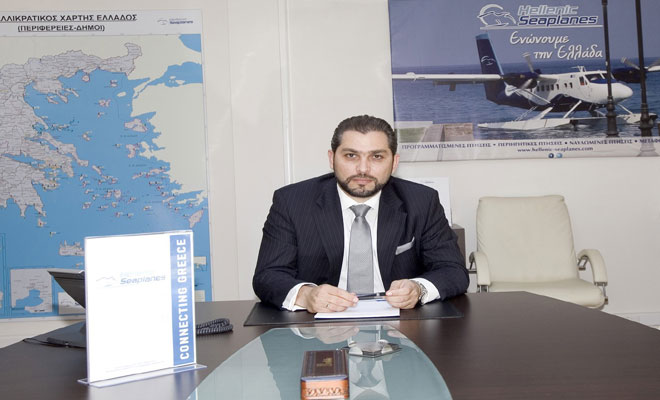 Ο Νικόλας Χαραλάμπους, πρόεδρος της «Hellenic Seaplanes», διαβλέπει εξαιρετικά ευοίωνες προοπτικές στον κλάδο
